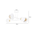Emibig Emibig MINERVA 4 WHITE - Modern ceiling lamp for stylish lighting