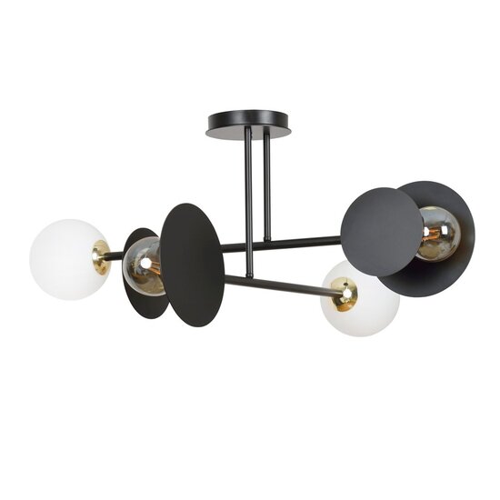 Emibig Emibig MINERVA 4 BLACK - Lámpara de techo moderna para una iluminación elegante