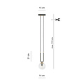 Emibig Emibig Aarhus 1 Lampe schwarz mit transparentem Glas E14 Hängelampe 15 cm Durchmesser - Ideale Beleuchtung für moderne Innenräume