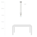 Emibig Emibig Aarhus 1 lamp E14 hanging lamp black and opal 15 cm diameter - Ideal for modern interiors