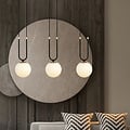 Emibig Emibig Aarhus 3-flammige E14-Hängelampe in Schwarz und Opal, 70 cm breit - Ideal für stilvolle Beleuchtung in Ihrem Zuhause