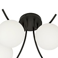 Emibig Emibig Copenhagen black with 6 white bulbs glass E14 - Ideal lighting for modern interiors