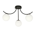 Emibig Emibig Copenhagen ceiling lamp black with 3 white glass balls - Perfect lighting for any space
