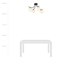 Emibig Emibig Copenhagen black ceiling lamp black with 4 white glass balls - Perfect for modern interiors