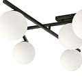 Emibig Emibig Lámpara de techo negra hermosa con 5 bombillas blancas E14 - Perfecta para interiores modernos