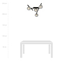 Emibig Emibig Metal and glass ceiling lamp with 4 smoked glass spheres - Perfect ambiance for any room