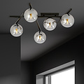 Emibig Emibig Lámpara de techo con 5 bombillas ahumadas E14 - Perfecta para crear un ambiente acogedor