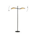 Emibig Emibig Floor lamp black and rattan with falling leaf effect - Create a cozy ambiance in your home