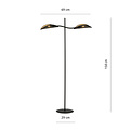 Emibig Emibig Floor lamp black and gold with falling leaf effect - Create a cozy ambiance in your home