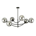 Emibig Emibig Pendent lamp with 6 curved arms black and fumed bulbs E14 - Create a cozy ambiance in your space