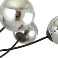 Emibig Emibig Lampe suspendue avec 6 bras courbés noirs et ampoules fumées E14 - Créez une ambiance chaleureuse dans votre espace