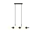 Emibig Emibig 6 bulb hanging lamp black with matt white glass balls E14 - Ideal for stylish lighting