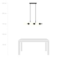 Emibig Emibig 6 lamp hanglamp zwart met mat witte glazen bollen E14 - Perfect voor sfeervolle verlichting