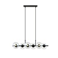 Emibig Emibig lamp black pendant lamp black and with transparent glass balls E14 - Perfect for a Scandinavian atmosphere