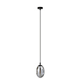 Emibig Emibig Zwarte pendel met 1x E14 geblazen transparant glas - Perfect voor sfeervolle verlichting in uw woonkamer