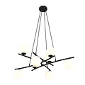Emibig Emibig Very large black hanging lamp with 8 opal white glass balls E14 - Ideal for creating a cozy atmosphere in any space