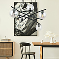 Emibig Emibig Design black hanging lamp with 5 transparent glass balls E14 - Create a cozy ambiance in your space