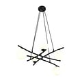 Emibig Emibig Fantastic black hanging lamp with 5 opal white glass balls E14 - Ideal for creating a cozy atmosphere