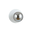 Emibig Emibig White wall lamp 1x E14 with fumed glass ball - Perfect ambiance for any room