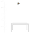 Emibig Emibig Witte wandlamp 1x E14 met gefumeerde glazen bol - Perfecte sfeer voor elke ruimte