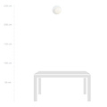 Emibig Emibig Completely white wall lamp 1x E14 with white glass ball finished - Ideal lighting for any space