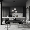 Emibig Emibig Diseño 4 luces colgante negro con 4x E14 vidrio ahumado soplado - Iluminación perfecta para cualquier espacio