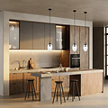 Emibig Emibig Black pendant with 1x E14 blown transparent glass - Perfect for creating a cozy atmosphere