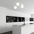 Emibig Emibig Handsome 3x E14 ceiling lamp white with frosted glass bulbs - Elegant lighting for any interior