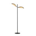 Emibig Emibig Aabenraa floor lamp black with textile falling leaves 2x E14 - Perfect ambient lighting for any space