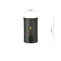 Emibig Emibig Lámpara de pared negra y dorada Skive en metal 1x E14 - Iluminación ideal para tu dormitorio