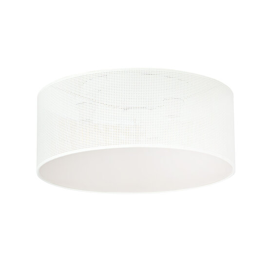 Emibig Emibig Skive grande lampe de plafond blanche et dorée ronde 3x E27 - Éclairage parfait pour chaque espace