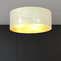 Emibig Emibig Skive grote wit en gouden plafondlamp rond 3x E27 - Perfecte verlichting voor elke ruimte