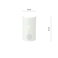 Emibig Emibig Skive wall lamp in white metal 1x E14 - Ideal for stylish lighting