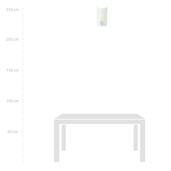 Emibig Emibig Lámpara de pared Skive en metal blanco 1x E14 - Ideal para una iluminación elegante