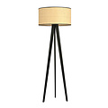 Emibig Emibig Varde lámpara de pie 3 patas con pantalla textil 1x E27 - Perfecta para un diseño interior elegante