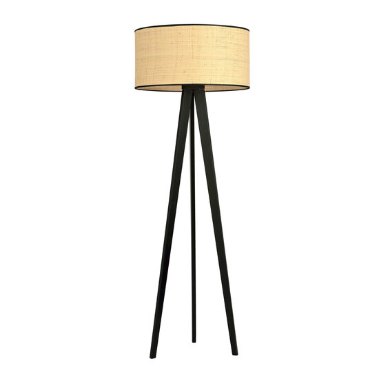 Emibig Emibig Varde lámpara de pie 3 patas con pantalla textil 1x E27 - Perfecta para un diseño interior elegante
