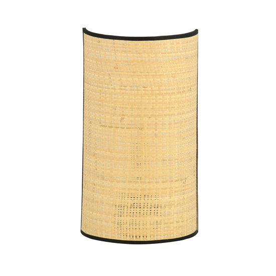 Emibig Emibig Varde aplique de tela trenzada color natural 1x E14 - Perfecto para crear una atmósfera acogedora en cualquier habitación
