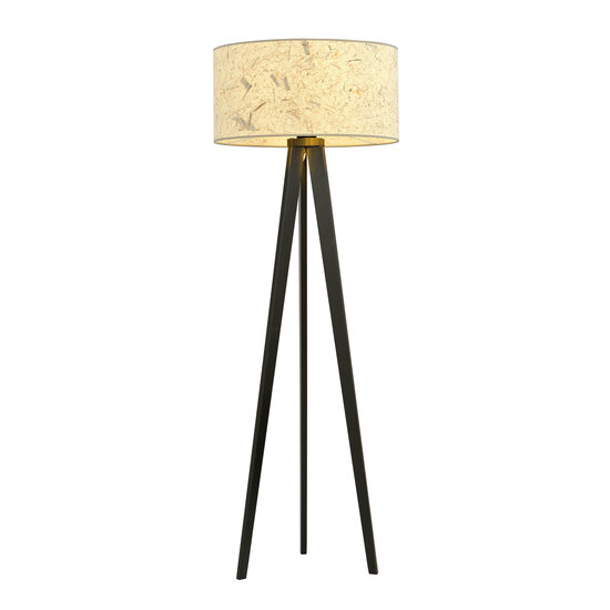 Emibig Emibig Greve 3-leg floor lamp with robust textile shade tube 1x E27 - Ideal for creating a cozy atmosphere in any room