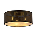 Emibig Emibig Skive gran lámpara de techo negra y dorada redonda 3x E27 - Ideal para una iluminación elegante en su hogar
