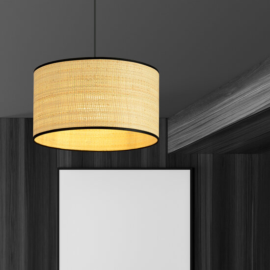 Emibig Emibig Varde lámpara colgante textil redonda 1x E27 - Ideal para crear un ambiente acogedor en tu hogar