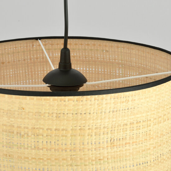 Emibig Emibig Varde lámpara colgante textil redonda 1x E27 - Ideal para crear un ambiente acogedor en tu hogar