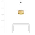 Emibig Emibig Varde enkele ronde textiel hanglamp koker 1x E27 - Perfecte sfeerverlichting voor elk interieur