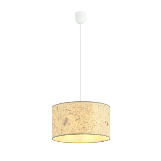 Emibig Emibig Greve enkele ronde textiel opvallende hanglamp koker 1x E27 - Perfect voor sfeervolle verlichting in elke ruimte