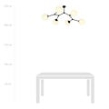 Emibig Emibig Viborg mooie takvormige hanglamp met 6 witte opaal bollen E14 - Creëer een sfeervolle ambiance in uw interieur