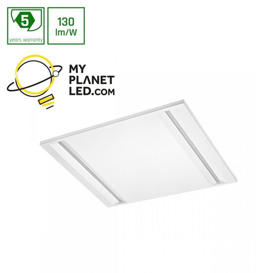 Sharplumi panel LED líneas de diseño blanco 60x60 iluminación de techo suspendido 44W - Iluminación perfecta para cualquier espacio
