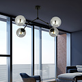 Emibig Emibig Lámpara colgante Viborg con 4 ramas y bombillas ahumadas E14 - Ideal para interiores modernos
