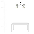 Emibig Emibig Viborg hanging lamp with 4 branches and fumed bulbs E14 - Ideal for modern interiors