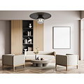 Emibig Emibig Esbjerg black ceiling lamp black with smoked glass bulb E14 - Ideal for modern interiors