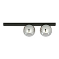 Emibig Emibig Aalborg belle lampe de plafond noire moyenne avec 2 ampoules fumées E14 - Idéale pour créer une atmosphère chaleureuse chez vous