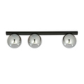 Emibig Emibig Aalborg schöne lange schwarze Deckenleuchte mit 3 Rauchlampen E14 - Ideal für moderne Innenräume
